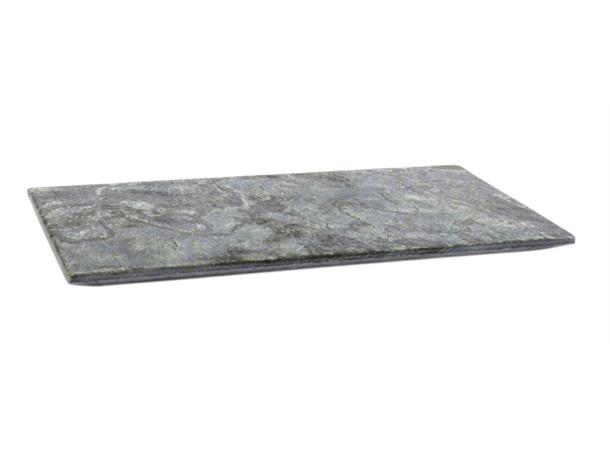 Skiferplate rekt., sølvgrå 360x180mm Fat i sølvgrå naturskifer